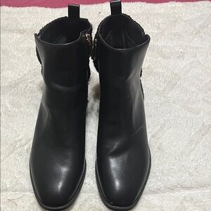 Crown & Ivy Black Ankle Booties